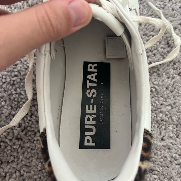 Golden Goode sneakers size 41, purestar with cheetah back heel tab - Picture 7 of 11